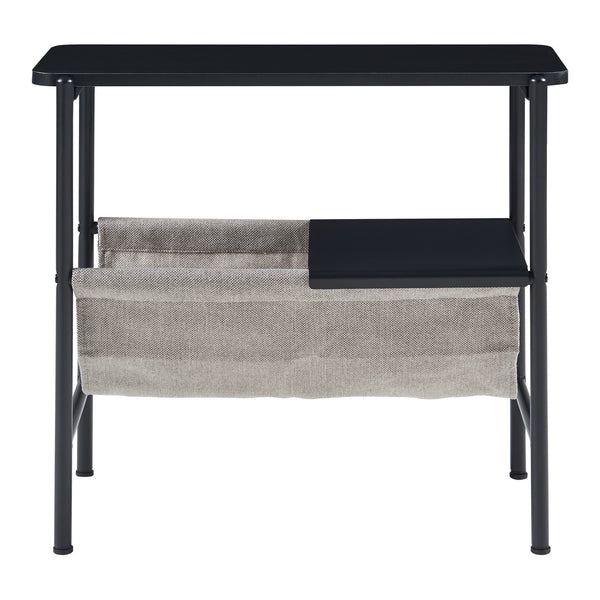 Beistelltisch Samnanger 60x28x53cm Schwarz [en.casa]