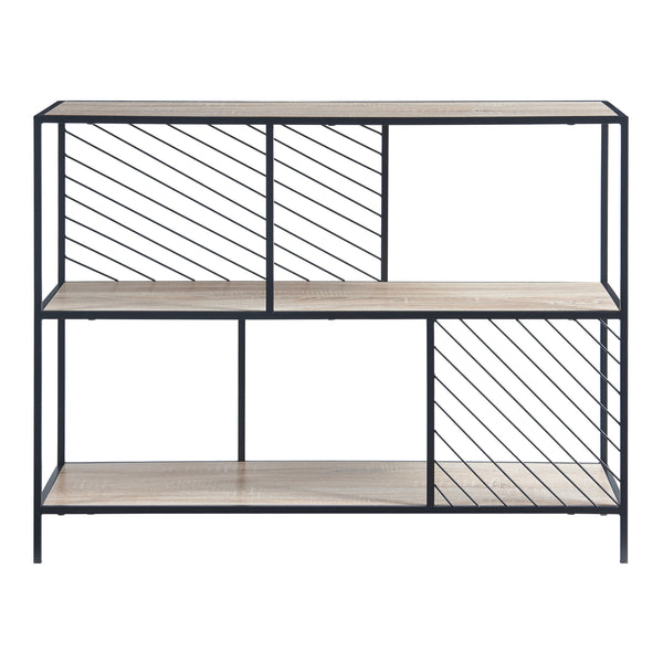 Konsolentisch Övertorneå 100x30x75 cm Schwarz/Eiche [en.casa]
