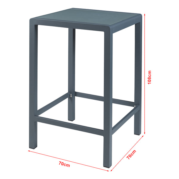 Bartischset Avise 3-tlg. Aluminium [casa.pro]