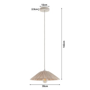 Hängeleuchte Bridge Weiß/Beige [lux.pro]
