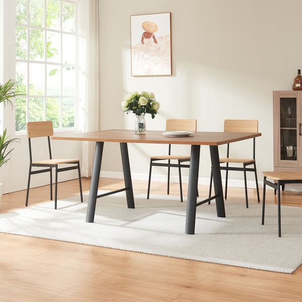 Tischgestell 2er Set Hullem Stahl 72x70x10 cm Schwarz [en.casa]