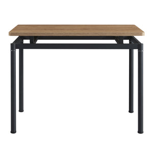 Essgruppe Hemnes 5-teilig Eicheoptik/Dunkelgrau [en.casa]