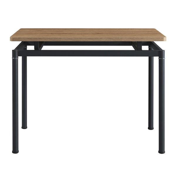 Essgruppe Hemnes 5-teilig Eicheoptik/Dunkelgrau [en.casa]