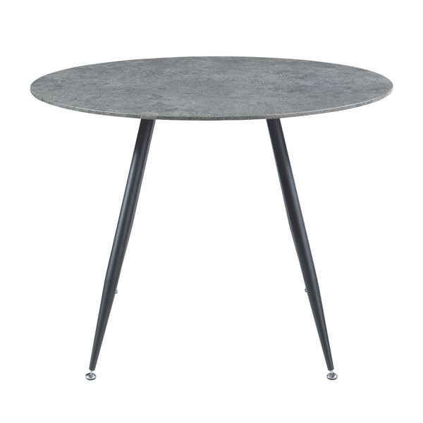 Essgruppe Fitjar 5-teilig Betonoptik/Dunkelgrau [en.casa]