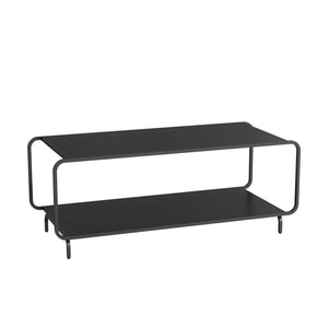 Couchtisch Færder 115x50x45 cm Stahl Schwarz [en.casa]