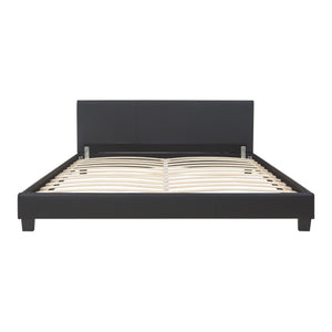 Kunstlederbett Albacete 160x200cm Schwarz Corium
