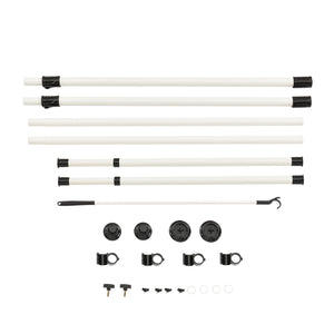 Teleskopgarderobe Kemi Weiß [en.casa]