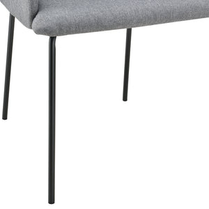 Polstersessel mit Armlene Textil Grau en.casa
