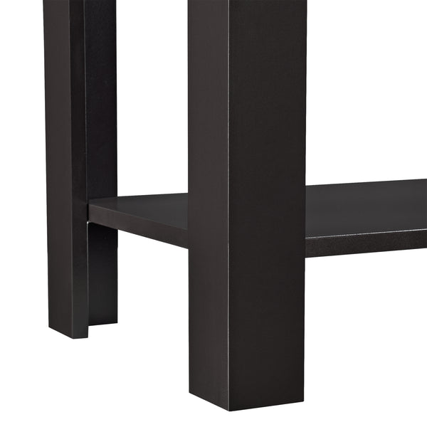 Beistelltisch Chur 60 x 30 x 61,3 cm braun en.casa