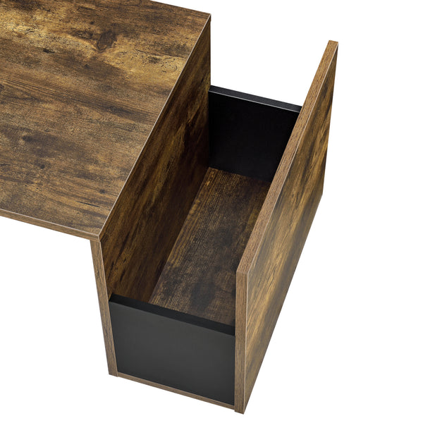 Couchtisch Bollnäs 90x45x35 cm mit Ablagefach versch. Farben en.casa