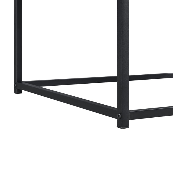 Couchtisch Esbjerg 100x55x45cm Dunkler Holzton en.casa