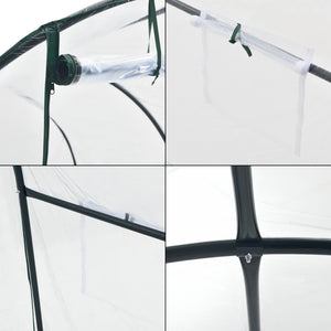 Gewächshaustunnel Grünwald 200x300x190cm PVC Transparent [en.casa]