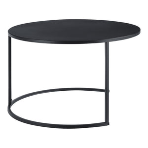 Couchtischset Korenica 2er-Set max. 20-20 kg Rund Schwarz [en.casa]