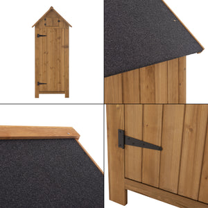 Geräteschrank Ottrott 179x77x54cm Kaminholzlager Brennholzregal [en.casa]