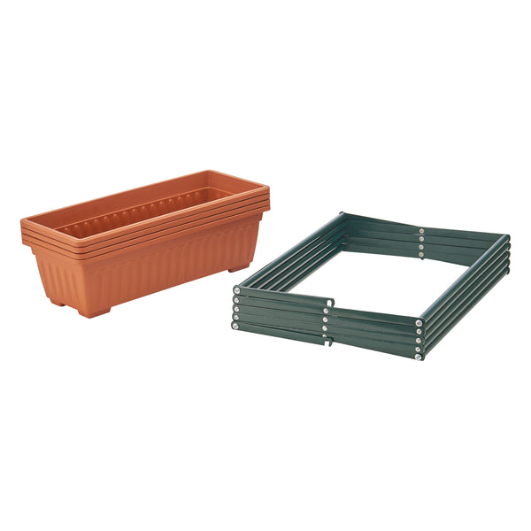 Vertikalbeet Veenendaal 51x21x125 cm 4-stufig [en.casa]