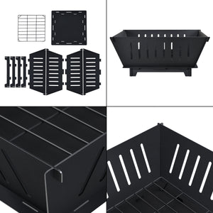 Feuerstelle Fedje Feuerschale 25 x 55 x 55 cm [casa.pro]