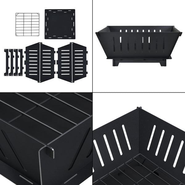 Feuerstelle Fedje Feuerschale 25 x 55 x 55 cm [casa.pro]