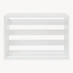 Beistelltisch Rønde 43x64x33 cm Weiß [en.casa]