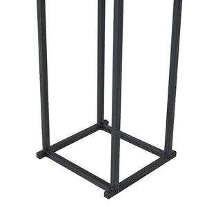 Kaminholzregal Tibro Stahl 35x35x120 cm Schwarz [en.casa]