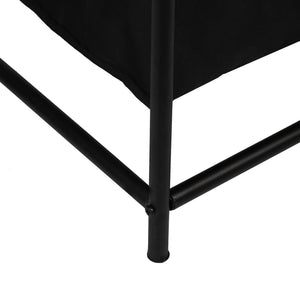 Wäschesammler Vamdrup mit 4 Wäschetaschen 18 L Metallgestell Schwarz [en.casa]