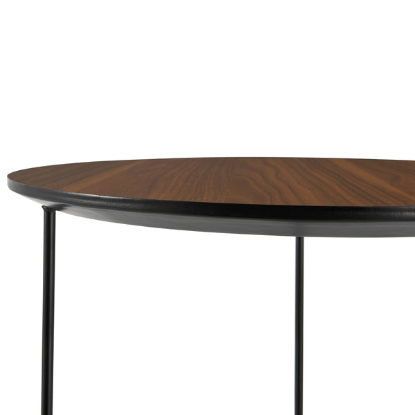 Beistelltisch Böhen 42xØ39,5 cm Wallnuss [en.casa]