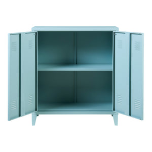 Metallschrank Oripää - 90x80x33cm - Graublau