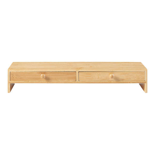 Monitorständer Hallstahammar 56x18x9,5 cm Bambus [en.casa]