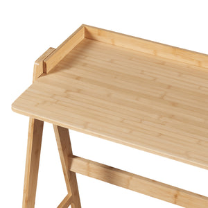 Schreibtisch Härryda Bambus 107x47x81 cm Natur [en.casa]