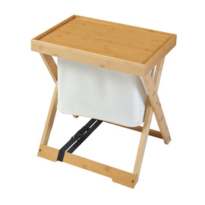 Picknicktisch Hattfjelldal 53x48x32cm Bambus [en.casa]