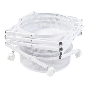 Rollwagen Sørreisa mit 4 Ebenen 123xØ37,5cm Weiß [en.casa]