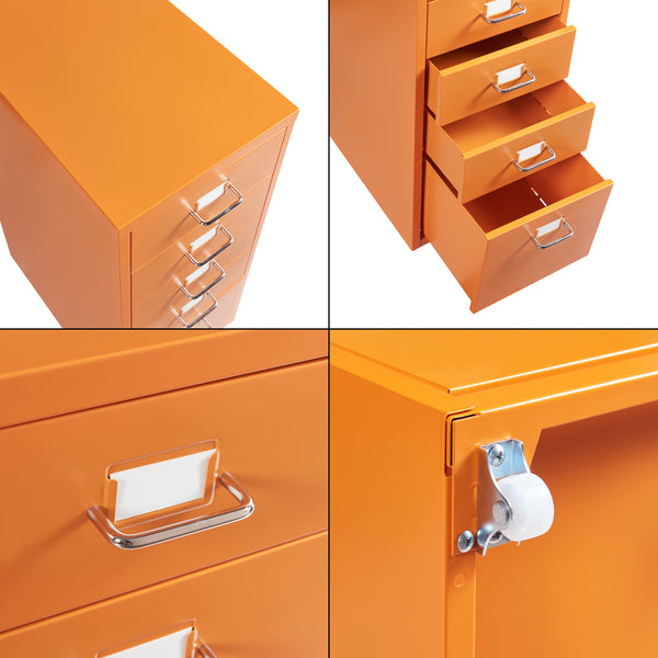Rollcontainer Kökar mit 5 Schubladen 69x28x41 cm [en.casa]