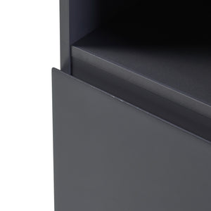 Hochschrank Overath 160x30x30cm Grau [en.casa]