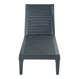 Sonnenliege Ateleta 172x58 cm Schwarz [casa.pro]