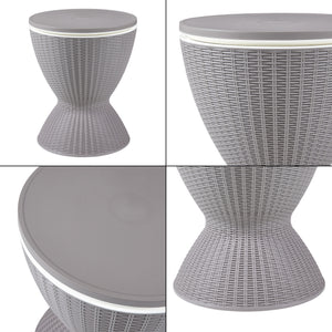 Kühltisch Atessa 58x49 cm Rattanoptik [casa.pro]