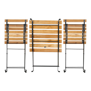 Bistroset Bovino 3-tlg. Akazienholz [casa.pro]