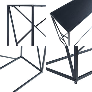 Konsolentisch Rättvik 120x30x80 cm Schwarz [en.casa]