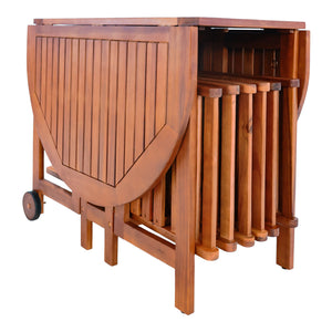 Gartenmöbelset Acerenza 7-tlg. Akazienholz FSC®-zertifiziert [en.casa]