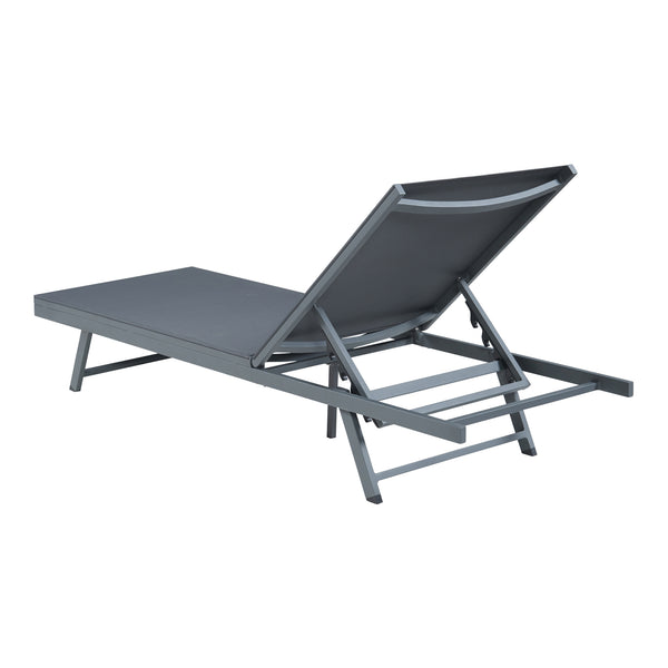 Sonnenliege Baragiano 197x64x30 cm Dunkelgrau [casa.pro]