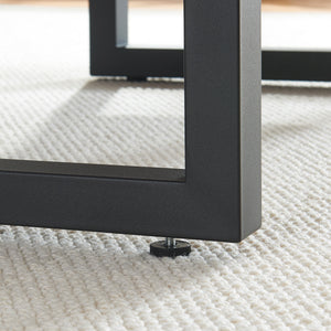 Tischgestell 2er Set Lunderskov 35x50cm Schwarz [en.casa]