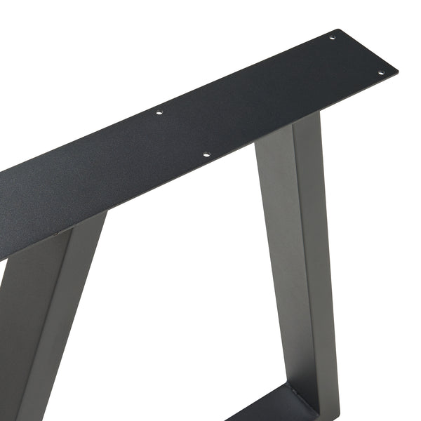 Tischgestell 2er Set Lyngby 72x55/70cm Schwarz [en.casa]