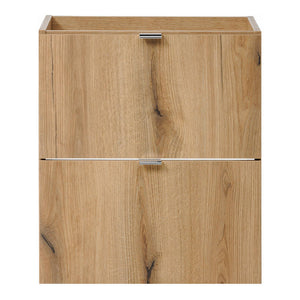 Waschtisch Skelbolu 50x57x39 cm LED-Spiegel Eicheoptik [en.casa]
