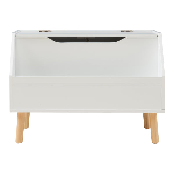 Spielzeugkiste Aavanrar 60x30x43 cm Weiß [en.casa]