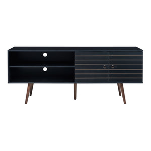 Fernsehschrank Vare 160x40x66 cm Schwarz [en.casa]