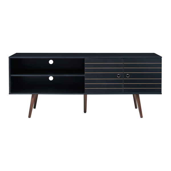 Fernsehschrank Vare 160x40x66 cm Schwarz [en.casa]