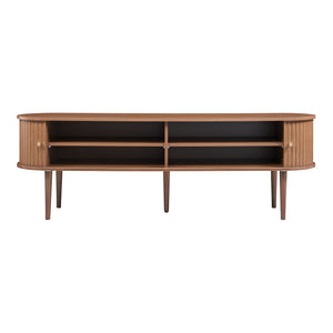 Fernsehschrank Mapia 166x40x55 cm Walnussoptik [en.casa]