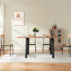 Tischgestell 2er Set Hullem Stahl 72x70x10 cm Schwarz [en.casa]