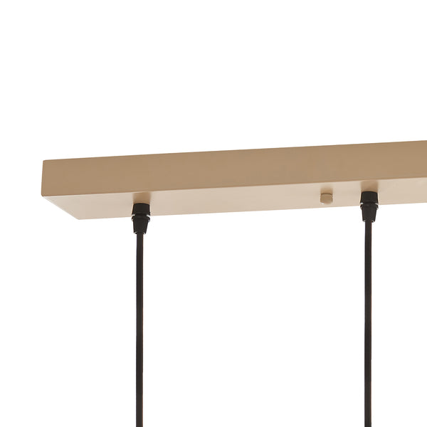Hängeleuchte Posdand 130x90x14 cm Holz/Schwarz [lux.pro]
