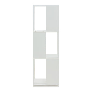 Drehbares Bücherregal Fjelmarirg 109x34x34 cm Weiß [en.casa]
