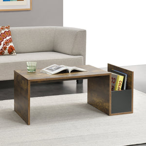 Couchtisch Bollnäs 90x45x35 cm mit Ablagefach versch. Farben en.casa