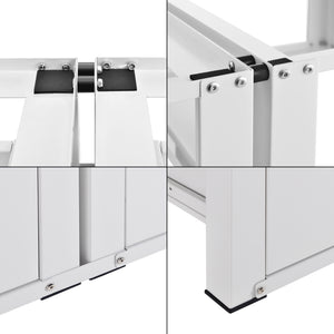 Doppeluntergestell Heyen mit 2 Schubladen Weiß [en.casa]